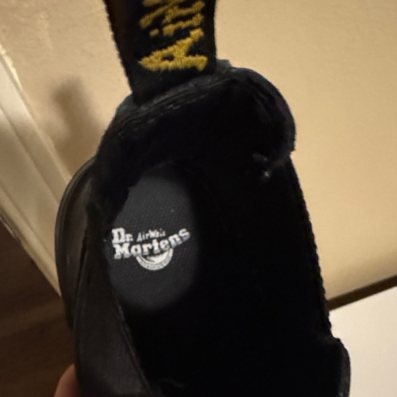 Dr. Martens MATTE Black Leather Ankle Boots - Picture 6 of 8